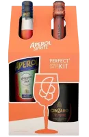 Набір Аперитив Aperol Aperetivo, 11%, 0,7 л + Ігристе вино Cinzano To-Spritz біле сухе, 11%, 0,75 л