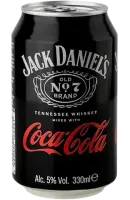 Low-alcohol drink Jack Daniel's & Cola, 5%, 0.33 l