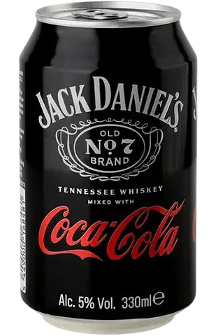 Low-alcohol drink Jack Daniel's & Cola, 5%, 0.33 l