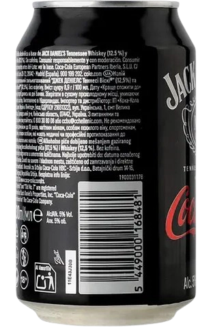 Low-alcohol drink Jack Daniel's & Cola, 5%, 0.33 l