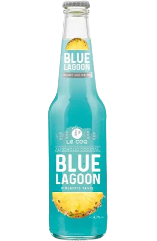 Low-alcohol drink Le Coq Blue Lagoon, 4.7%, 0.33 l
