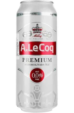 Non-alcoholic beer A Le Coq Premium, light, 0.5 l