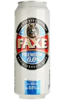 Пиво безалкогольне Faxe Premium, світле, з/б, 0,5 л