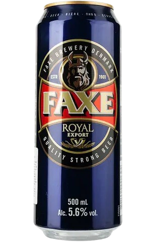 Faxe Royal, light beer, 5.6%, 0.5 l