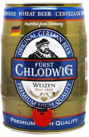 Пиво Furst Chlodwig Weizen, светлое, 5,3%, 5л