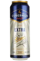 Пиво Gubernija Extra Lager, світле, 5,2%, з/б, 0,568 л