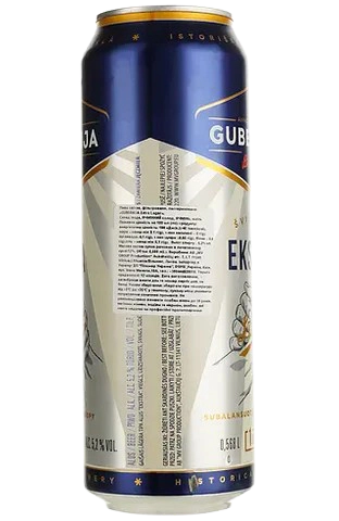 Пиво Gubernija Extra Lager, светлое, 5,2%, ж/б, 0,568 л