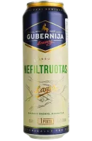 Пиво Gubernija Unfiltered Lager, світле, 5%, з/б, 0,568 л