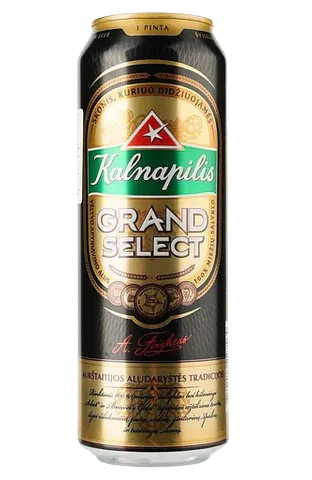 Пиво Kalnapilis Grand Select, светлое, фильтрованное, 5,4% , ж/б,  0,568 л