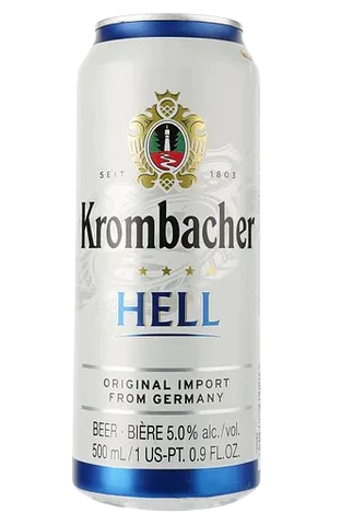 Krombacher Hell, light beer, 5%, 0.5 l