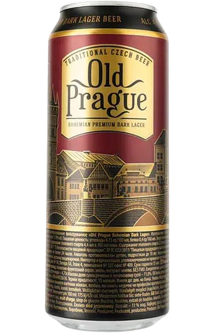 Old Prague Bohemian Dark Lager, dark beer, 4.4%, 0.5 l