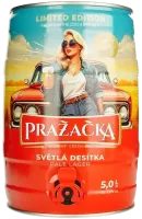 Пиво Prazacka світле 4%, з/б, 5 л