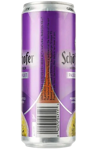 Суміш пива з соком Schofferhofer пшеничне Маракуя , 0,33л, 2,5%, з/б