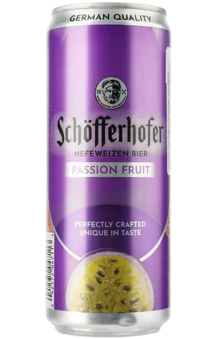 Суміш пива з соком Schofferhofer пшеничне Маракуя , 0,33л, 2,5%, з/б
