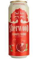 Суміш пива із соком Sherwood Гранат світле, 4,5%, 0,5 л, з/б