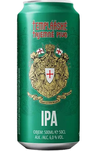 Пиво Templarske IPA, светлое, 6%, ж/б, 0,5 л