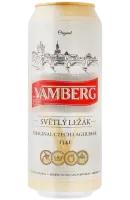 Пиво Vamberg Lager, світле, 5,2%, з/б, 0,5 л