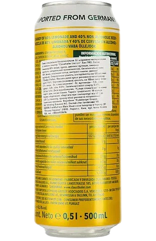 Clausthaler Lemon non-alcoholic, light, 0.5 l
