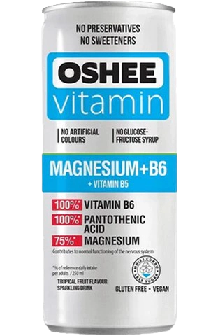 Напій Oshee Vitamin Energy Magnez Tropical Fruits, з/б, 0,25 л