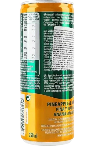 Напій Perrier Ананас-Манго, газований, з/б, 0,25 л