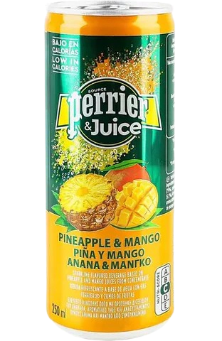 Напій Perrier Ананас-Манго, газований, з/б, 0,25 л