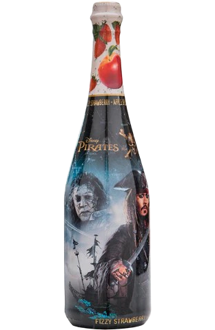 Children's champagne Vitapress Pirates of the Caribbean, Apple and strawberry, 0,75 l