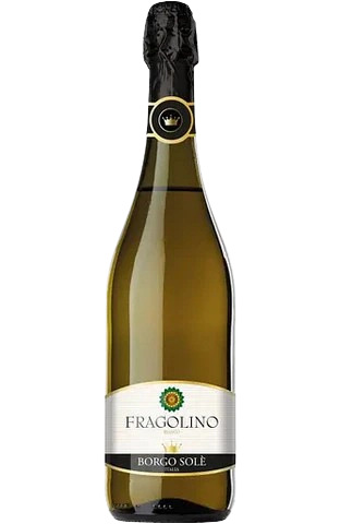Напій винний ігристий Borgo Sole Fragolino Bianco, біле, солодке, 7,5%, 0,75 л