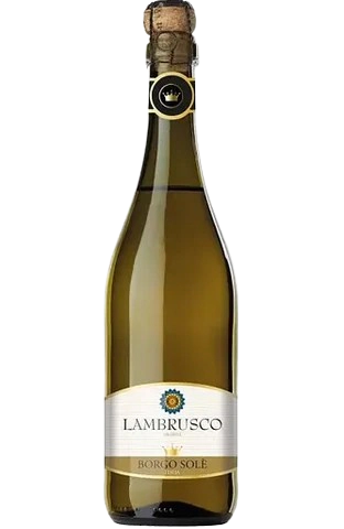 Sparkling wine Borgo Sole Lambrusco Dell'Emilia IGT Bianco Amabile, 8%, white, semi-sweet, 0.75 l