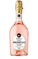 Вино ігристе Borgo Sole Prosecco DOC Rose Extra Dry, 11%, рожеве, сухе, 0,75 л