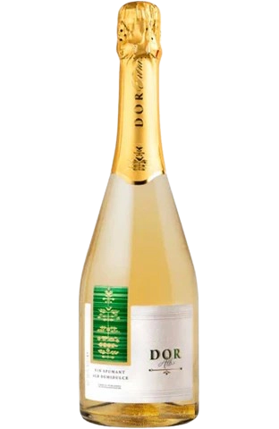 Вино игристое Bostavan Dor, белое, полусладкое, 10,5%, 0,75л