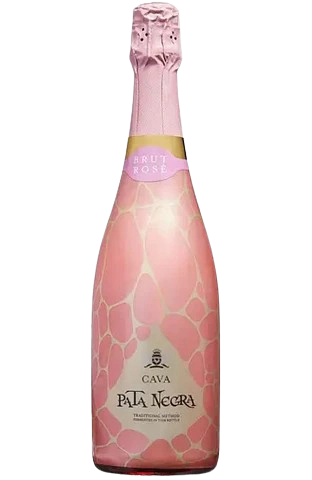 Вино игристое Pata Negra Cava Brut Rose, 11,5%, розовое, сухое, 0,75л