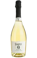 Вино игристое безалкогольное Simply 0, белое, полусладкое, 0,75 л