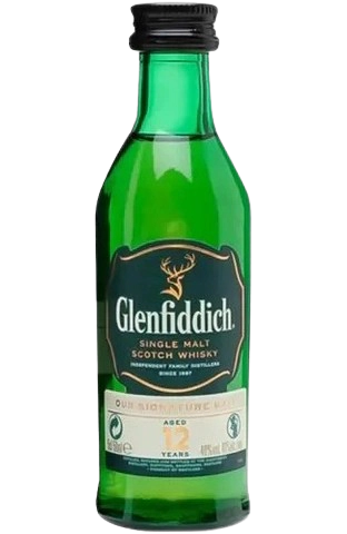 Glenfiddich Single Malt Scotch, 12 years old, 40%, 0.05 l