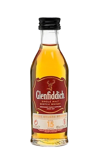 Glenfiddich Single Malt Scotch, 15 years old, 40%, 0.05 l