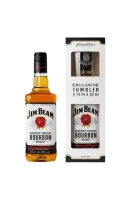 Віски Jim Beam White + 1 склянка, 40%, 0,7 л