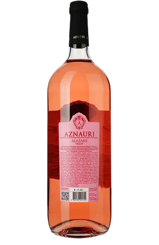Вино Aznauri Alazani Valley, рожеве, напівсолодке, 13%, 1,5 л