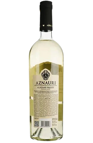 Aznauri Alazani Valley wine, semi-sweet, white, 13%, 0.75 l