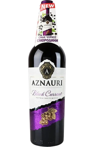 Винный напиток Aznauri Black Currant, полусладкий, красный, 10%, 0,75 л