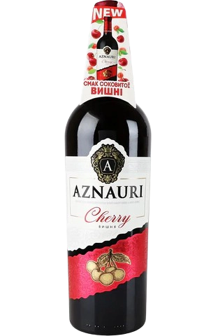 Винный напиток Aznauri Cherry, полусладкий, красный, 10%, 1,5 л