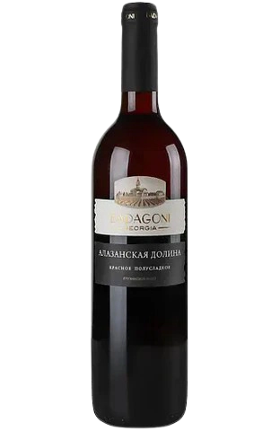 Вино Badagoni Alazani Valley Red , червоне, напівсолодке, 12%, 0,75 л