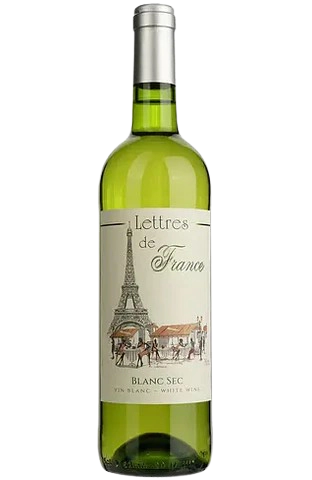Вино Maison Bouey Lettres de France Blanc Sec, белое, сухое, 11%, 0,75 л
