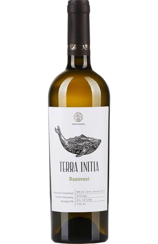 Вино Terra Initia Banovani White, белое, полусладкое, 14%, 0,75л